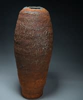 International gallery  level  Tall  thrown and altered surface vase