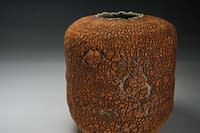Stoneware vase with earth-textured surface (3)