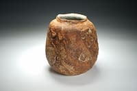 Medium size Jar form with cut sides and shell impression