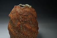 Stoneware vase with earth textured surface (4)