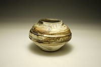 Abstract stoneware vase