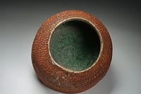 Ikebana  vase , Textured surface with spira cuts