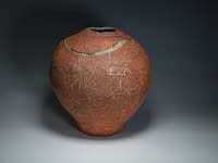 Thrown and sculptured vase, international gallery level