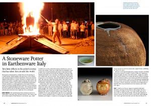 A stoneware potter in Earthenware Italy